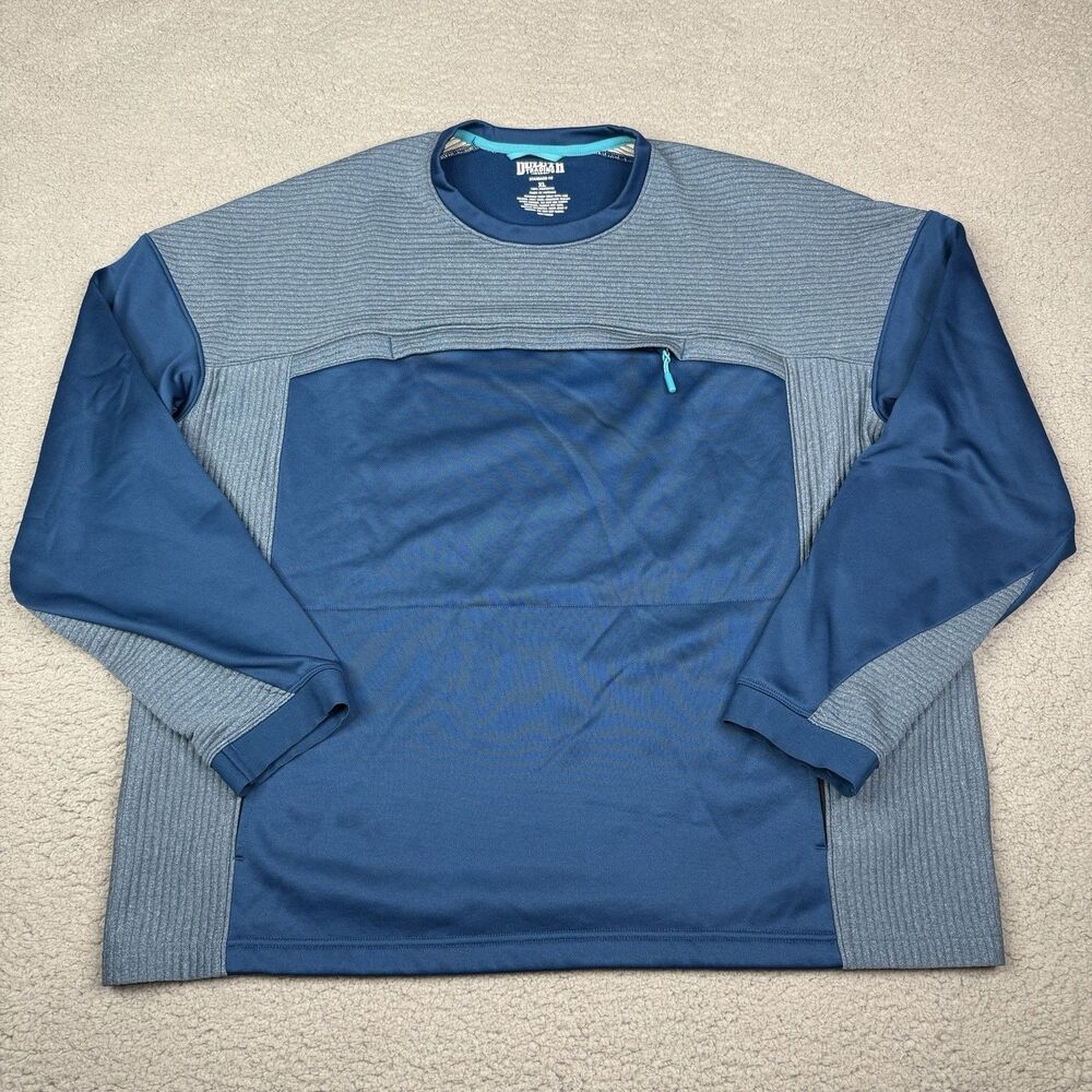 Duluth Trading Shirt Mens XL‎ Blue Boundary Layer Performance Fleece Pullover